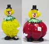 Murano Art Glass Clowns - FP19 and FP16