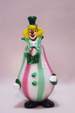 Murano Art Glass Clowns from MuranoClowns.us - FP80a